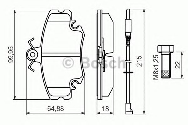 BOSCH 0 986 494 522 Тормозные колодки для RENAULT ESPACE I (Рено Эспаcэ и) BOSCH 0 986 494 522 Тормозные колодки для RENAULT ESPACE I (Рено Эспаcэ и)