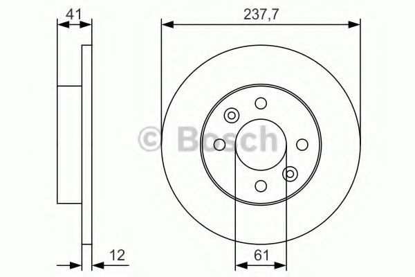 BOSCH 0 986 479 S45 Тормозной диск для DACIA SANDERO (Дача Сандэро) BOSCH 0 986 479 S45 Тормозной диск для DACIA SANDERO (Дача Сандэро)