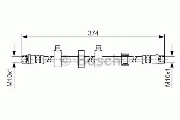 BOSCH 1 987 481 539 Тормозной шланг для VOLKSWAGEN T4 MULTIVAN (Фольксваген Т4 мултиvан) BOSCH 1 987 481 539 Тормозной шланг для VOLKSWAGEN T4 MULTIVAN (Фольксваген Т4 мултиvан)
