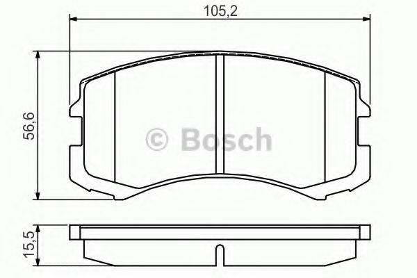 BOSCH 0 986 495 158 Тормозные колодки 