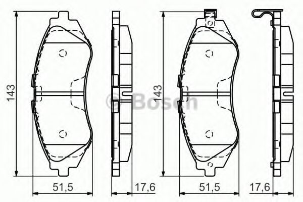 BOSCH 0 986 495 059 Тормозные колодки для DAEWOO KONDOR (Дэу Кондор) BOSCH 0 986 495 059 Тормозные колодки для DAEWOO KONDOR (Дэу Кондор)