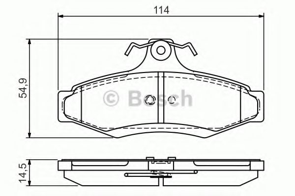 BOSCH 0 986 495 068 Тормозные колодки для DAEWOO KONDOR (Дэу Кондор) BOSCH 0 986 495 068 Тормозные колодки для DAEWOO KONDOR (Дэу Кондор)