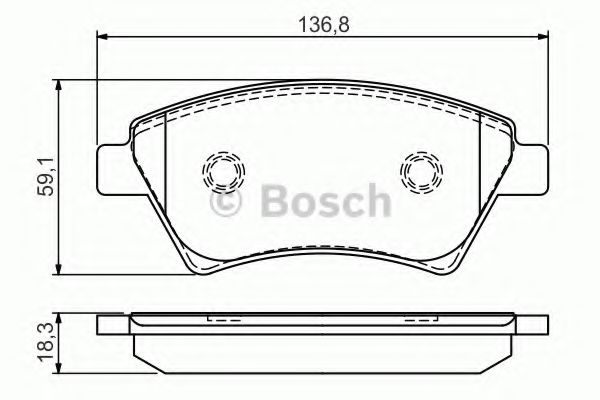 BOSCH 0 986 495 071 Тормозные колодки 