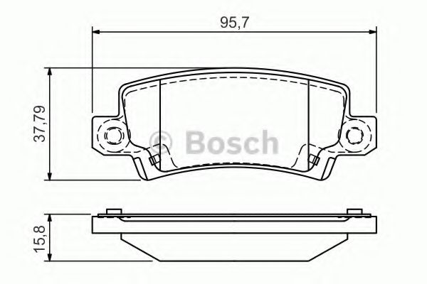BOSCH 0 986 495 072 Тормозные колодки 
