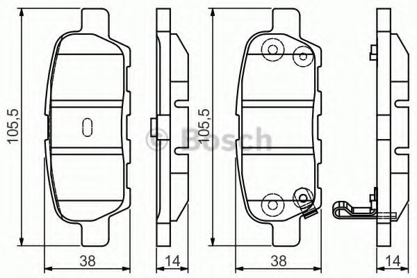 BOSCH 0 986 495 089 Тормозные колодки для NISSAN TEANA I (Ниссан Теана 1) BOSCH 0 986 495 089 Тормозные колодки для NISSAN TEANA I (Ниссан Теана 1)