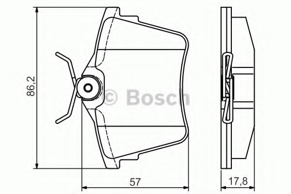 BOSCH 0 986 495 090 Тормозные колодки для PEUGEOT 407 (Пежо 407) BOSCH 0 986 495 090 Тормозные колодки для PEUGEOT 407 (Пежо 407)