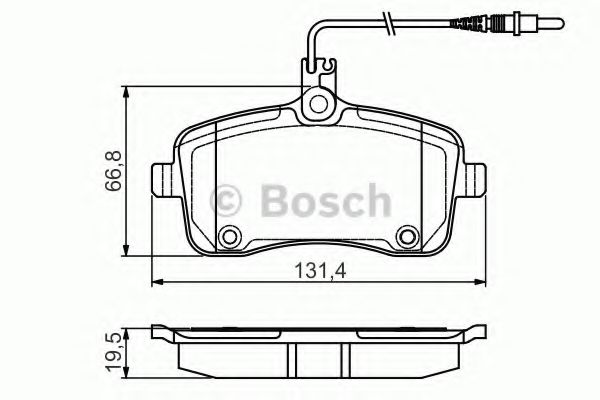 BOSCH 0 986 495 091 Тормозные колодки для PEUGEOT 407 (Пежо 407) BOSCH 0 986 495 091 Тормозные колодки для PEUGEOT 407 (Пежо 407)