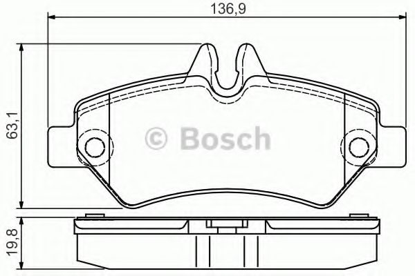 BOSCH 0 986 495 100 Тормозные колодки 
