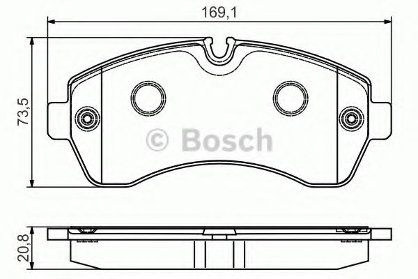 BOSCH 0 986 495 107 Тормозные колодки 