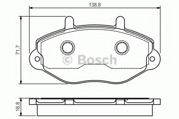 BOSCH 0 986 495 112 Тормозные колодки 