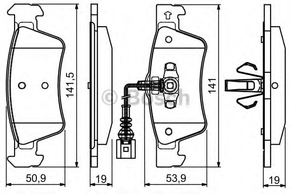BOSCH 0 986 495 115 Тормозные колодки 
