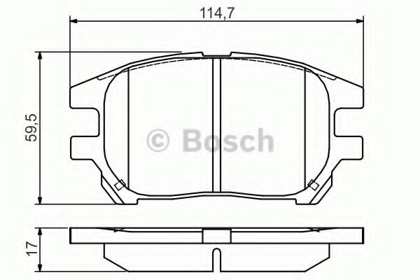 BOSCH 0 986 495 140 Тормозные колодки 