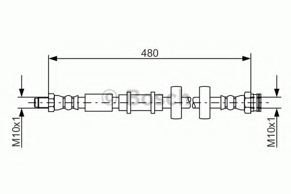 BOSCH 1 987 481 552 Тормозной шланг передняя ось, двусторонне для FIAT (Фиат) BOSCH 1 987 481 552 Тормозной шланг передняя ось, двусторонне для FIAT (Фиат)