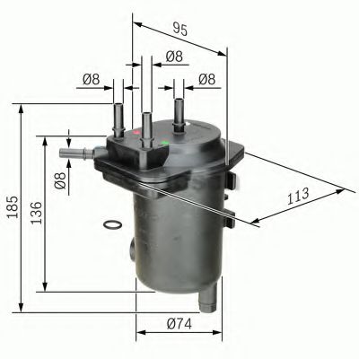 BOSCH 0 450 907 008 Топливный фильтр K9K для RENAULT THALIA II (Рено Тхалиа 2) BOSCH 0 450 907 008 Топливный фильтр K9K для RENAULT THALIA II (Рено Тхалиа 2)