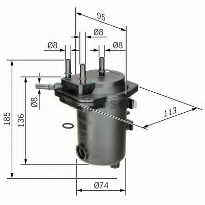 BOSCH 0 450 907 012 Топливный фильтр для RENAULT GRAND SCNIC II (Рено Гранд сценик 2) BOSCH 0 450 907 012 Топливный фильтр для RENAULT GRAND SCNIC II (Рено Гранд сценик 2)