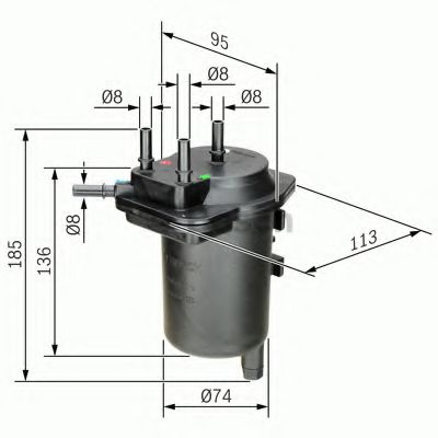 BOSCH 0 450 907 013 Топливный фильтр K9K для NISSAN CUBE (Ниссан Cубэ) BOSCH 0 450 907 013 Топливный фильтр K9K для NISSAN CUBE (Ниссан Cубэ)
