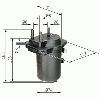 BOSCH 0 450 907 014 Топливный фильтр для RENAULT GRAND SCNIC II (Рено Гранд сценик 2) BOSCH 0 450 907 014 Топливный фильтр для RENAULT GRAND SCNIC II (Рено Гранд сценик 2)