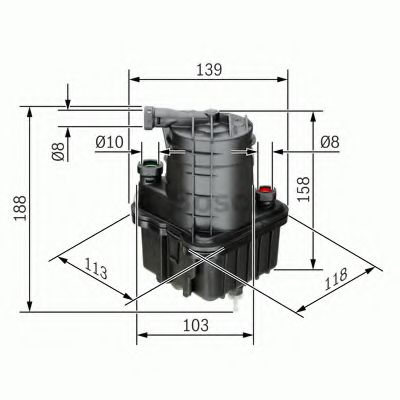 BOSCH 0 450 907 015 Топливный фильтр для RENAULT MODUS / GRAND MODUS (Рено Модус / гранд модус) BOSCH 0 450 907 015 Топливный фильтр для RENAULT MODUS / GRAND MODUS (Рено Модус / гранд модус)
