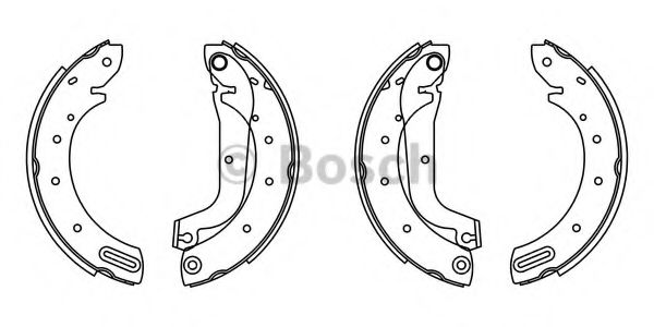 BOSCH 0 986 487 566 Тормозные колодоки задний мост для NISSAN VANETTE CARGO (Ниссан Vанэттэ cарго) BOSCH 0 986 487 566 Тормозные колодоки задний мост для NISSAN VANETTE CARGO (Ниссан Vанэттэ cарго)