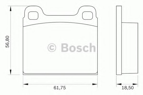 BOSCH 0 986 BB0 016 Тормозные колодки передний мост для VOLKSWAGEN GOL COUNTRY I (Фольксваген Гол cоунтръ и) BOSCH 0 986 BB0 016 Тормозные колодки передний мост для VOLKSWAGEN GOL COUNTRY I (Фольксваген Гол cоунтръ и)