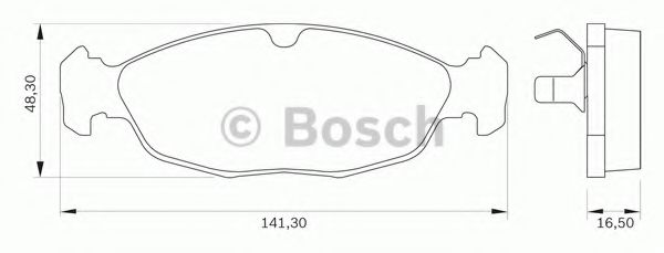 BOSCH 0 986 BB0 032 Тормозные колодки передний мост для CHEVROLET CORSA (Шевроле Cорса) BOSCH 0 986 BB0 032 Тормозные колодки передний мост для CHEVROLET CORSA (Шевроле Cорса)