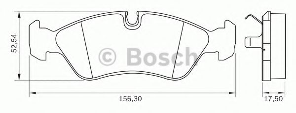 BOSCH 0 986 BB0 033 Тормозные колодки передний мост для DAEWOO (Дэу) BOSCH 0 986 BB0 033 Тормозные колодки передний мост для DAEWOO (Дэу)