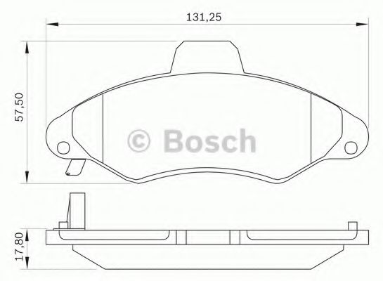 BOSCH 0 986 BB0 035 Тормозные колодки передний мост для VOLKSWAGEN (Фольксваген) BOSCH 0 986 BB0 035 Тормозные колодки передний мост для VOLKSWAGEN (Фольксваген)