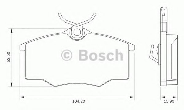 BOSCH 0 986 BB0 046 Тормозные колодки для CHEVROLET IPANEMA (Шевроле Ипанэма) BOSCH 0 986 BB0 046 Тормозные колодки для CHEVROLET IPANEMA (Шевроле Ипанэма)