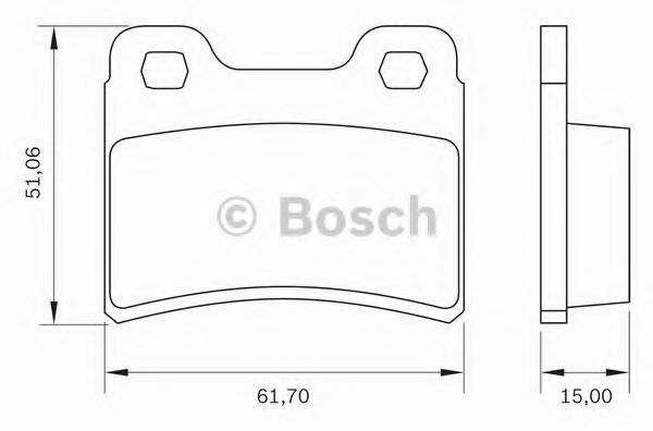 BOSCH 0 986 BB0 047 Тормозные колодки задний мост для VOLKSWAGEN (Фольксваген) BOSCH 0 986 BB0 047 Тормозные колодки задний мост для VOLKSWAGEN (Фольксваген)