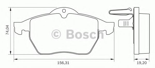 BOSCH 0 986 BB0 064 Тормозные колодки для CHEVROLET VECTRA (Шевроле Vэcтра) BOSCH 0 986 BB0 064 Тормозные колодки для CHEVROLET VECTRA (Шевроле Vэcтра)