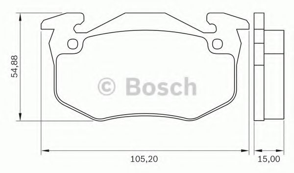 BOSCH 0 986 BB0 076 Тормозные колодки для RENAULT SUPER 5 (Рено Супэр 5) BOSCH 0 986 BB0 076 Тормозные колодки для RENAULT SUPER 5 (Рено Супэр 5)