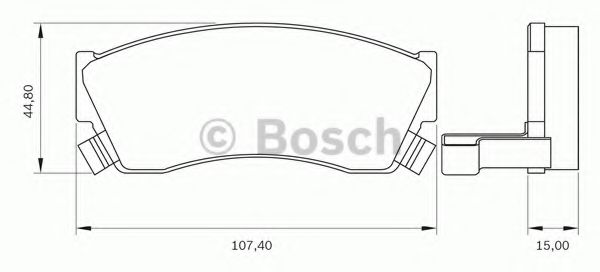 BOSCH 0 986 BB0 090 Тормозные колодки для SUZUKI ALTO (Сузуки Алто) BOSCH 0 986 BB0 090 Тормозные колодки для SUZUKI ALTO (Сузуки Алто)