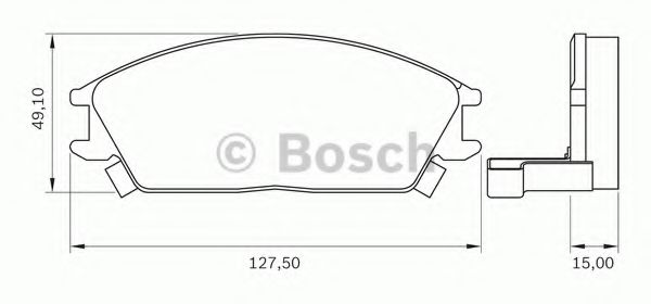 BOSCH 0 986 BB0 092 Тормозные колодки передний мост для HYUNDAI (Хендай) BOSCH 0 986 BB0 092 Тормозные колодки передний мост для HYUNDAI (Хендай)