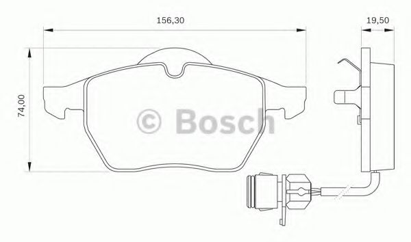 BOSCH 0 986 BB0 094 Тормозные колодки для AUDI TT (Ауди Тт) BOSCH 0 986 BB0 094 Тормозные колодки для AUDI TT (Ауди Тт)