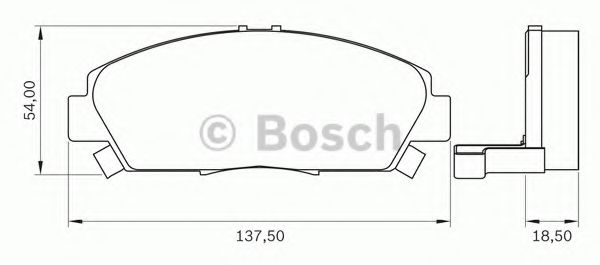 BOSCH 0 986 BB0 097 Тормозные колодки для HONDA PRELUDE V (Хонда Прэлудэ v) BOSCH 0 986 BB0 097 Тормозные колодки для HONDA PRELUDE V (Хонда Прэлудэ v)