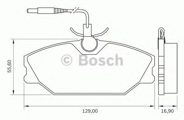 BOSCH 0 986 BB0 100 Тормозные колодки передний мост для RENAULT SCNIC II (Рено Сценик 2) BOSCH 0 986 BB0 100 Тормозные колодки передний мост для RENAULT SCNIC II (Рено Сценик 2)