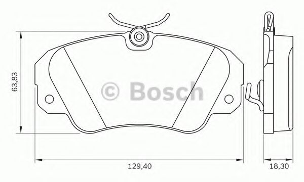 BOSCH 0 986 BB0 104 Тормозные колодки для CHEVROLET OMEGA SUPREMA (Шевроле Омэга супрэма) BOSCH 0 986 BB0 104 Тормозные колодки для CHEVROLET OMEGA SUPREMA (Шевроле Омэга супрэма)