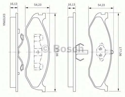 BOSCH 0 986 BB0 120 Тормозные колодки для JEEP CHEROKEE (Джип Чироки) BOSCH 0 986 BB0 120 Тормозные колодки для JEEP CHEROKEE (Джип Чироки)