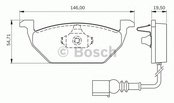 BOSCH 0 986 BB0 140 Тормозные колодки для VOLKSWAGEN (Фольксваген) BOSCH 0 986 BB0 140 Тормозные колодки для VOLKSWAGEN (Фольксваген)