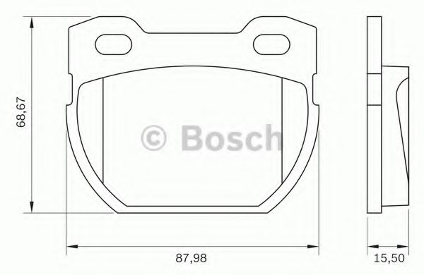 BOSCH 0 986 BB0 152 Тормозные колодки задний мост для LAND ROVER DEFENDER (Ленд ровер/лэнд ровер Дэфэндэр) BOSCH 0 986 BB0 152 Тормозные колодки задний мост для LAND ROVER DEFENDER (Ленд ровер/лэнд ровер Дэфэндэр)