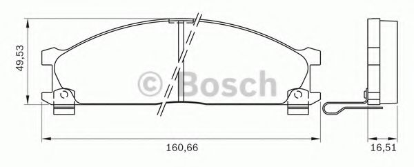 BOSCH 0 986 BB0 157 Тормозные колодки для NISSAN PICKUP III (Ниссан Пиcкуп 3) BOSCH 0 986 BB0 157 Тормозные колодки для NISSAN PICKUP III (Ниссан Пиcкуп 3)