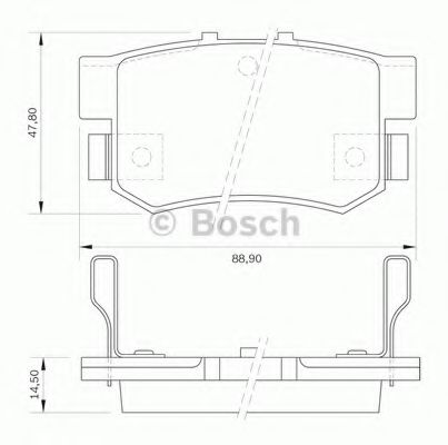BOSCH 0 986 BB0 163 Тормозные колодки задний мост для HONDA SHUTTLE (Хонда Шуттлэ) BOSCH 0 986 BB0 163 Тормозные колодки задний мост для HONDA SHUTTLE (Хонда Шуттлэ)