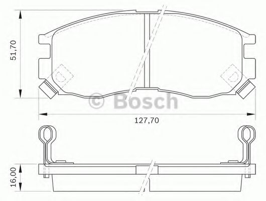 BOSCH 0 986 BB0 166 Тормозные колодки для MITSUBISHI MIRAGE (Митсубиши/митсубиси Мирагэ) BOSCH 0 986 BB0 166 Тормозные колодки для MITSUBISHI MIRAGE (Митсубиши/митсубиси Мирагэ)