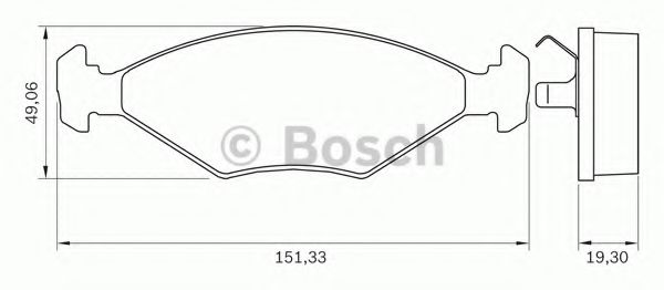 BOSCH 0 986 BB0 259 Тормозные колодки для VOLKSWAGEN GOL COUNTRY I (Фольксваген Гол cоунтръ и) BOSCH 0 986 BB0 259 Тормозные колодки для VOLKSWAGEN GOL COUNTRY I (Фольксваген Гол cоунтръ и)