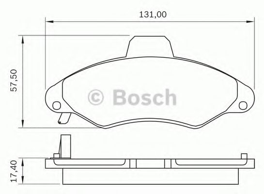 BOSCH 0 986 BB0 265 Тормозные колодки для VOLKSWAGEN (Фольксваген) BOSCH 0 986 BB0 265 Тормозные колодки для VOLKSWAGEN (Фольксваген)