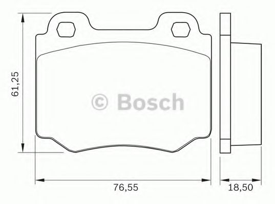 BOSCH 0 986 BB0 267 Тормозные колодки для VOLKSWAGEN GOL COUNTRY I (Фольксваген Гол cоунтръ и) BOSCH 0 986 BB0 267 Тормозные колодки для VOLKSWAGEN GOL COUNTRY I (Фольксваген Гол cоунтръ и)