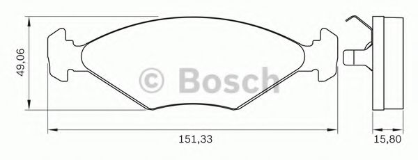 BOSCH 0 986 BB0 273 Тормозные колодки передний мост для VOLKSWAGEN GOL COUNTRY I (Фольксваген Гол cоунтръ и) BOSCH 0 986 BB0 273 Тормозные колодки передний мост для VOLKSWAGEN GOL COUNTRY I (Фольксваген Гол cоунтръ и)