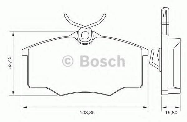 BOSCH 0 986 BB0 275 Тормозные колодки для CHEVROLET IPANEMA (Шевроле Ипанэма) BOSCH 0 986 BB0 275 Тормозные колодки для CHEVROLET IPANEMA (Шевроле Ипанэма)