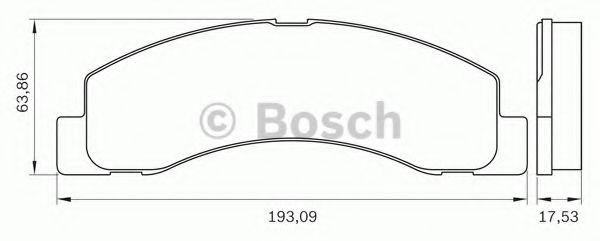 BOSCH 0 986 BB0 278 Тормозные колодки для FORD USA F-250 (Форд сша Ф-250) BOSCH 0 986 BB0 278 Тормозные колодки для FORD USA F-250 (Форд сша Ф-250)