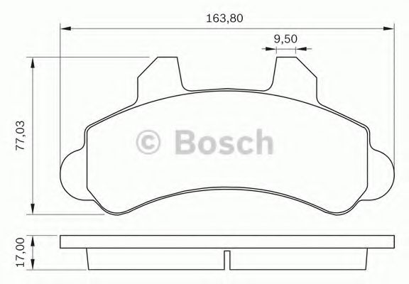 BOSCH 0 986 BB0 283 Тормозные колодки для CHEVROLET VERANEIO (Шевроле Vэранэио) BOSCH 0 986 BB0 283 Тормозные колодки для CHEVROLET VERANEIO (Шевроле Vэранэио)